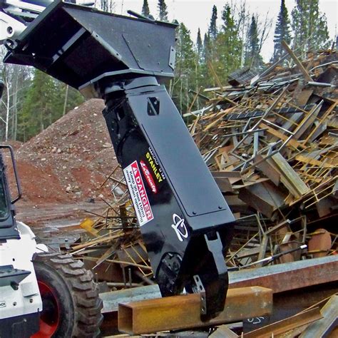 skid steer demolition attachments|steel shears for skid steer.